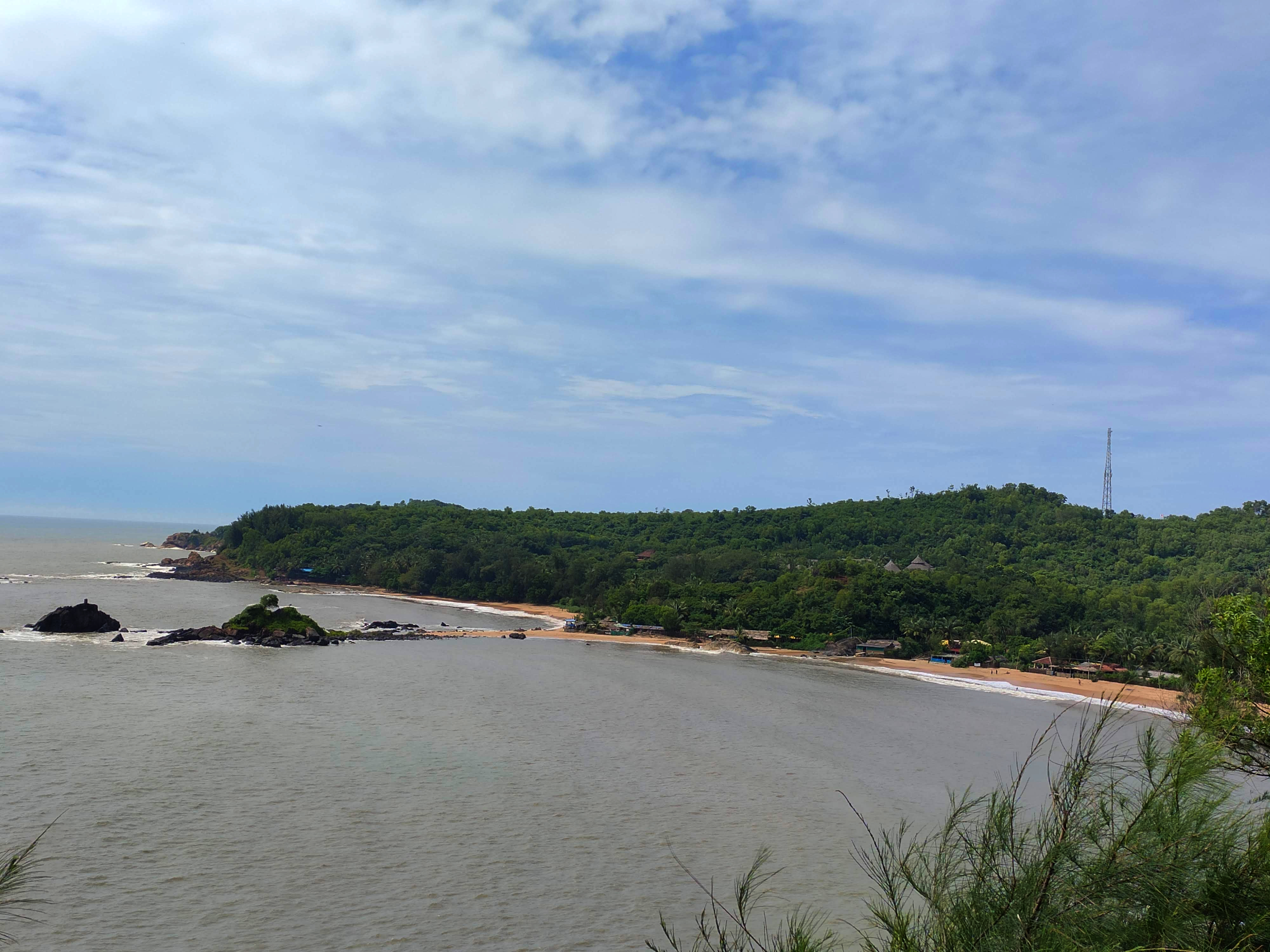 Om beach is in the shape of Om symbol